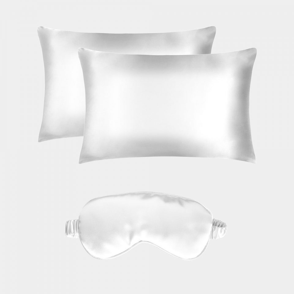 2 Silk Pillowcases + Silk Mask