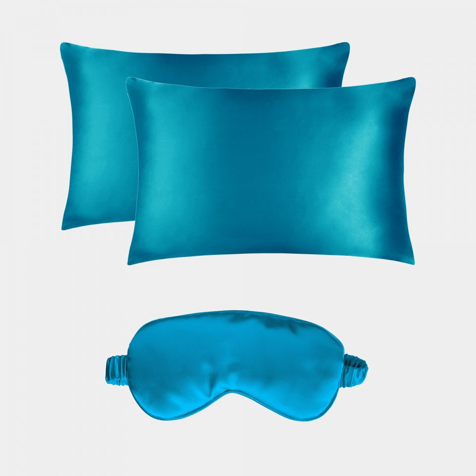 2 Silk Pillowcases + Silk Mask